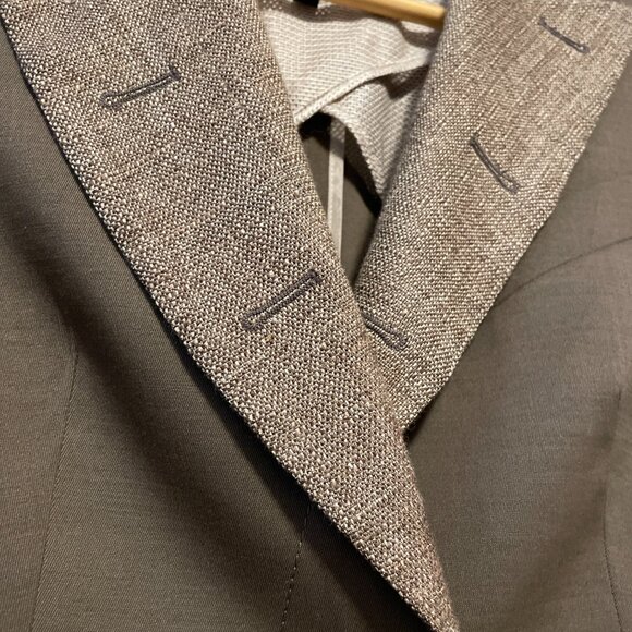 Escada Virgin Wool & Silk Oak Blazer - Picture 6 of 7